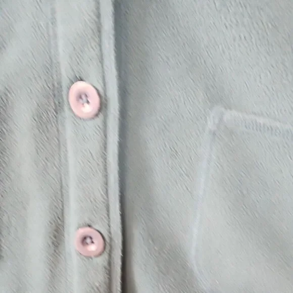 Classic Elements Women's sz M  Green Fleece Jacket button - Picture 2 of 9